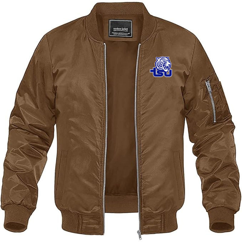 Men's Tennessee State Tigers Lightweight Bomber Jacket - Brown
