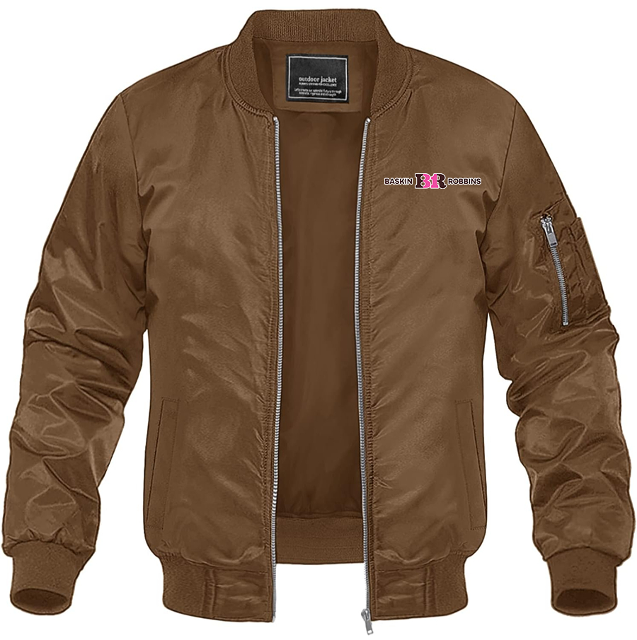Men's Baskin-Rоbbins Lightweight Bomber Jacket - Brown