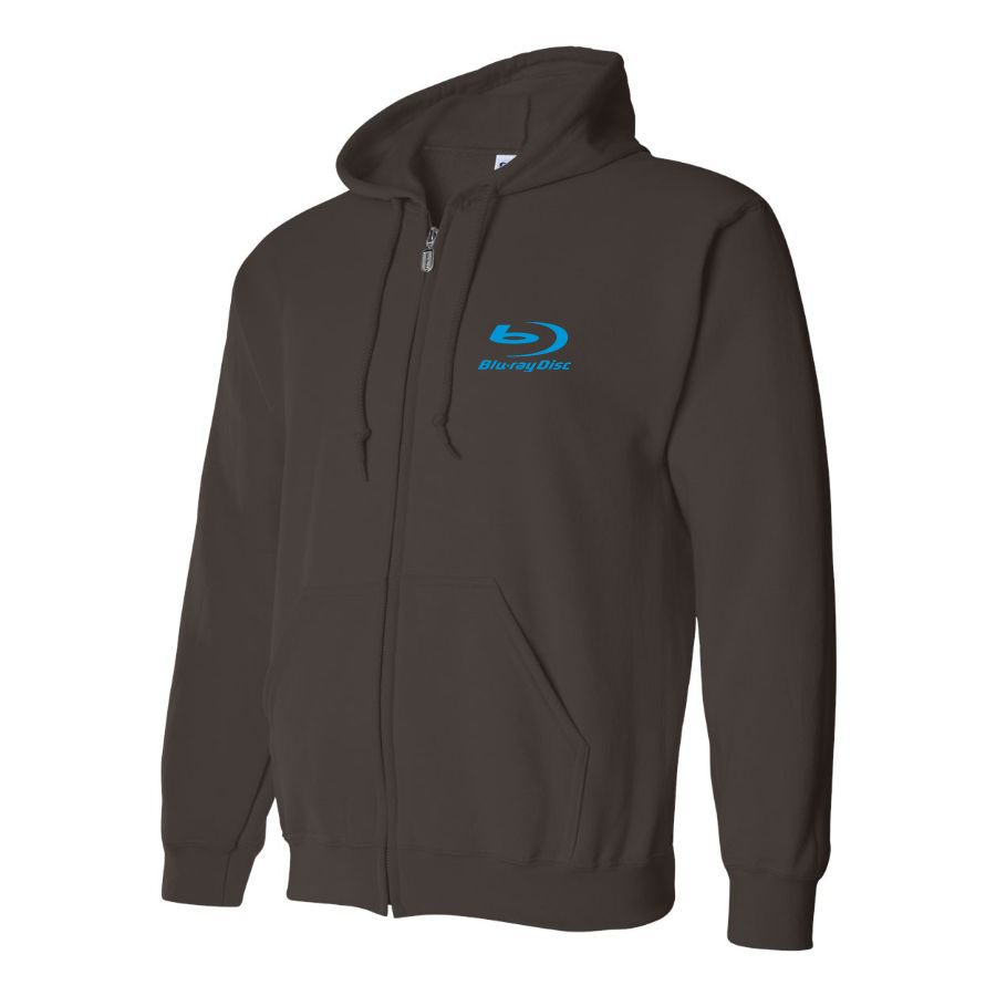 Men's  Blu-ray Disc Logo  Zipper Hoodie