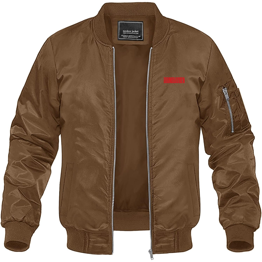 Men's Soundgarden Logo Lightweight Bomber Jacket Windbreaker Softshell Varsity Jacket Coat