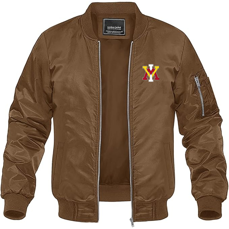 Men's VMI Keydets Lightweight Bomber Jacket - Brown