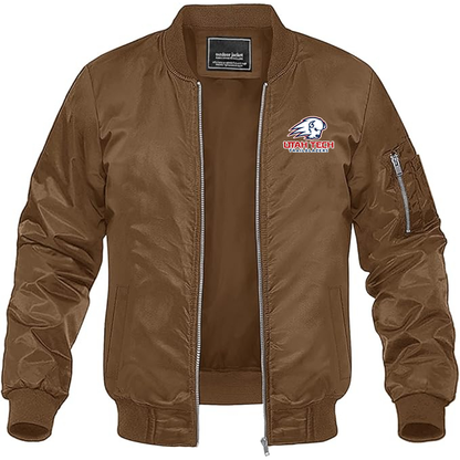 Men's Utah Tech Trailblazers Lightweight Bomber Jacket - Brown