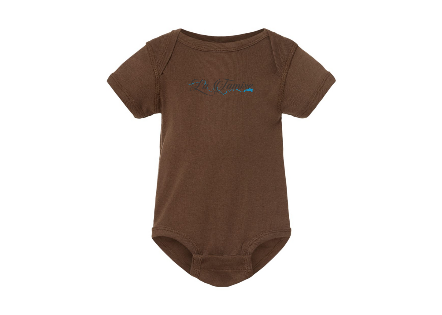La Tamise Logo  Rabbit Skins Infant Baby Rib Bodysuit
