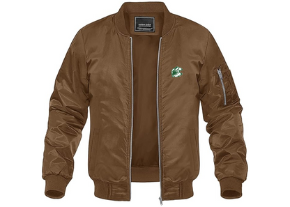Men's Utah Valley Wolverines Lightweight Bomber Jacket Windbreaker Softshell Varsity Jacket Coat