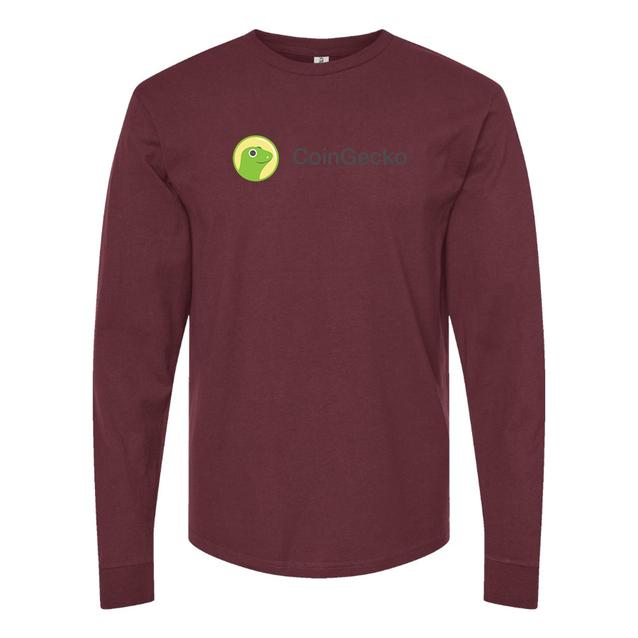 Men's CoinGecko Logo Cotton Long Sleeve T-Shirt