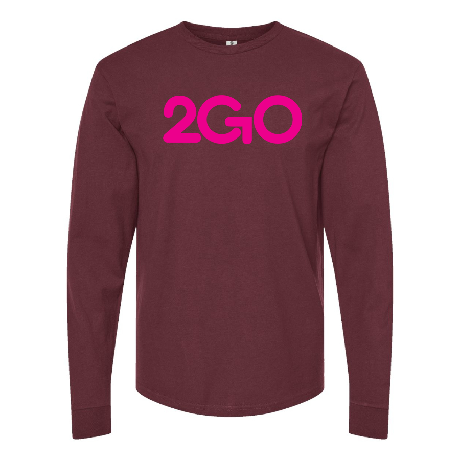 Men's  2GO Logo Cotton Long Sleeve T-Shirt