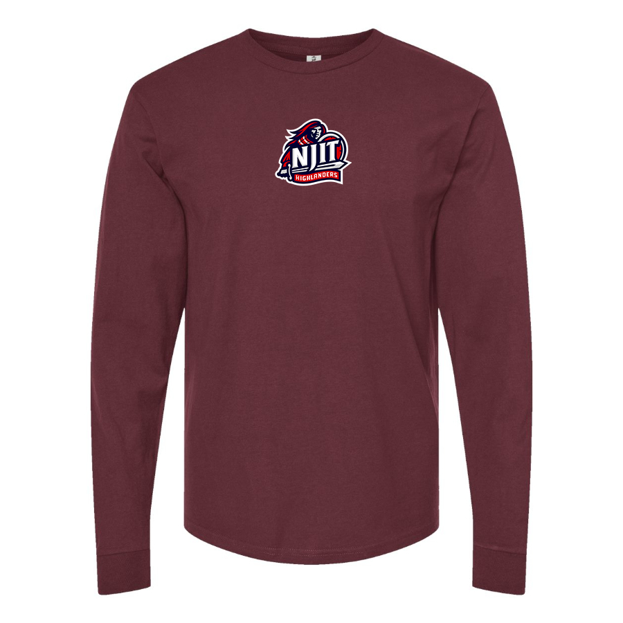 Men's NJIT Highlanders Logo  Cotton Long Sleeve T-Shirt