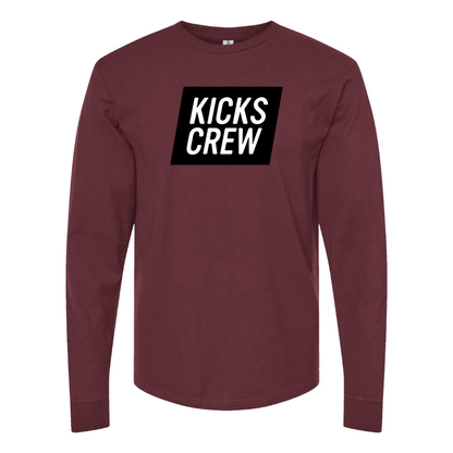 Men's Kickscrew Logo Cotton Long Sleeve T-Shirt