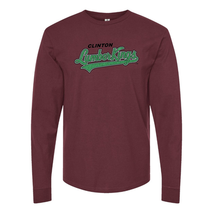 Men's Clinton LumberKings  Logo Cotton Long Sleeve T-Shirt