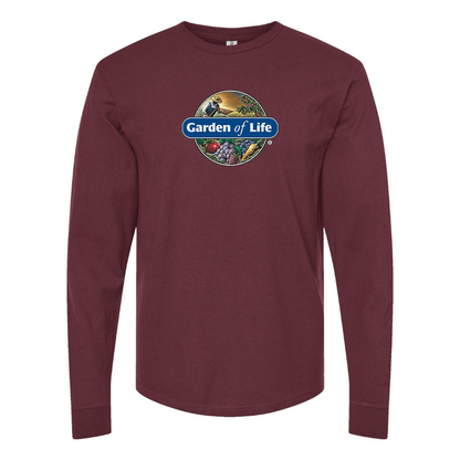 Men's Garden of Life Logo Cotton Long Sleeve T-Shirt