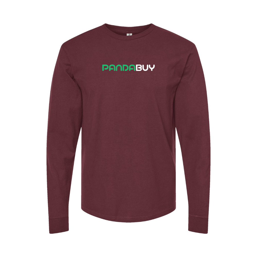 Men's Pandabuy Logo Long Sleeve T-Shirt