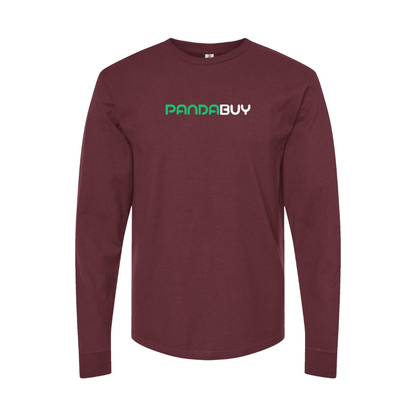 Men's Pandabuy Logo Long Sleeve T-Shirt