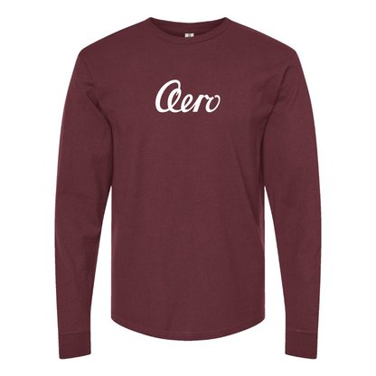 Men's Aero   Logo Cotton Long Sleeve T-Shirt