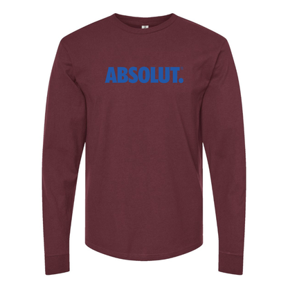 Men's Absolut Logo Cotton Long Sleeve T-Shirt