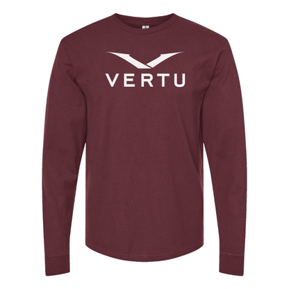 Men's Vertu Logo Cotton Long Sleeve T-Shirt