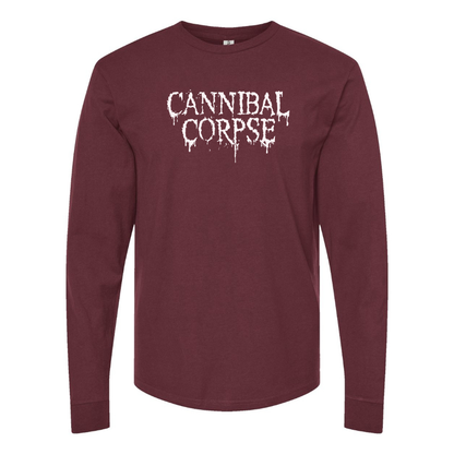 Men's  Cannibal Corpse Logo Cotton Long Sleeve T-Shirt