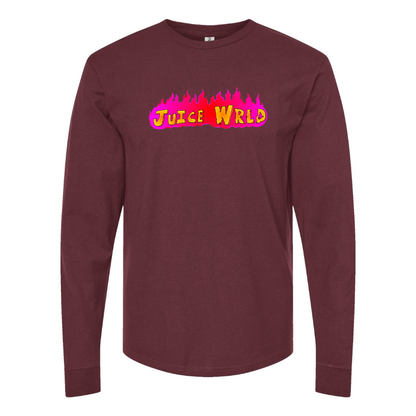 Men's Juice WRLD Logo Cotton Long Sleeve T-Shirt