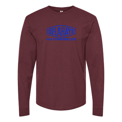 Men's Delahaye Logo Cotton Long Sleeve T-Shirt