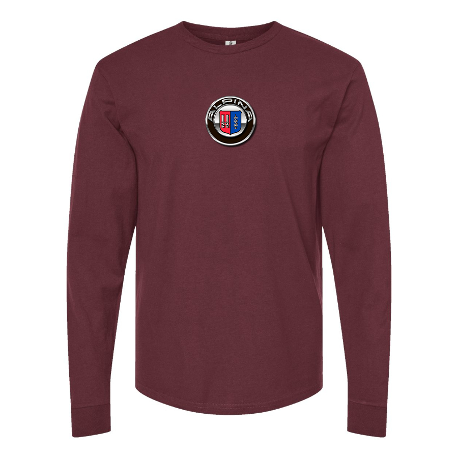 Men's Alpina Logo Cotton Long Sleeve T-Shirt