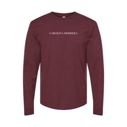 Men's Carolina Herrera Logo Long Sleeve T-Shirt