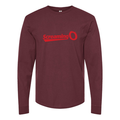 Men's ScreamingO Logo Cotton Long Sleeve T-Shirt