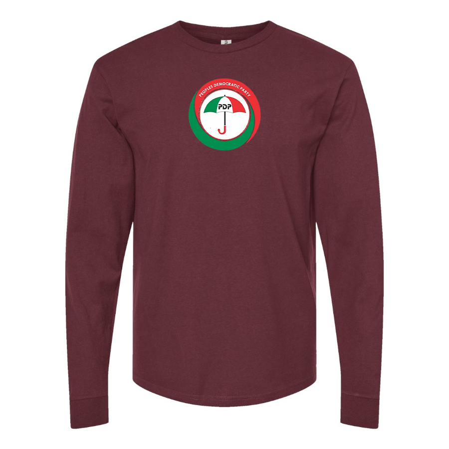 Men's  PDP Logo  Cotton Long Sleeve T-Shirt