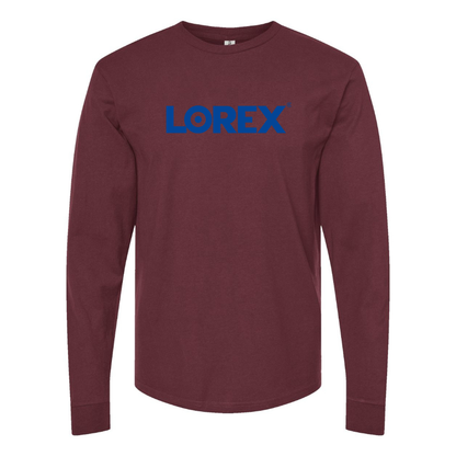 Men's Lorex Technology Logo Cotton Long Sleeve T-Shirt