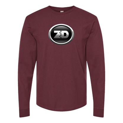 Men's Zhidou Logo Cotton Long Sleeve T-Shirt