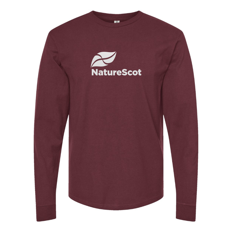 Men's Nature Scot  Logo Cotton Long Sleeve T-Shirt
