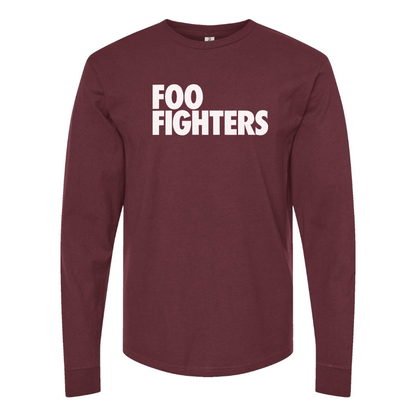 Men's Foo Fighters Logo Cotton Long Sleeve T-Shirt