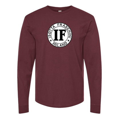 Men's Isotta Fraschini Logo Cotton Long Sleeve T-Shirt