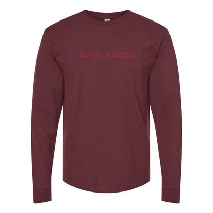 Men's Katy Perry Logo Cotton Long Sleeve T-Shirt