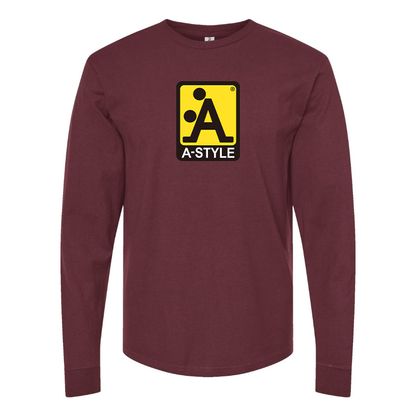 Men's A Style Logo Cotton Long Sleeve T-Shirt