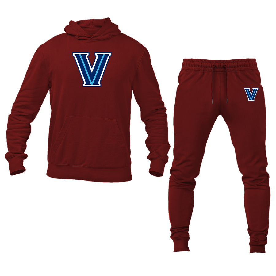 Men's Villanova Wildcats Logo Hoodie Joggers Set