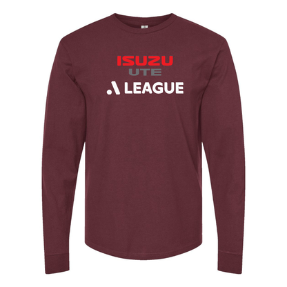 Men's  A League Logo Cotton Long Sleeve T-Shirt