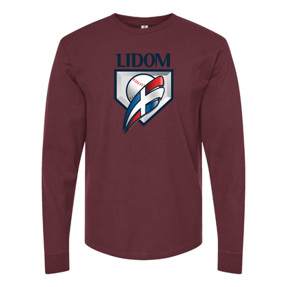 Men's  Lidom Logo Cotton Long Sleeve T-Shirt