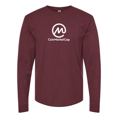 Men's CoinMarketCap Logo Cotton Long Sleeve T-Shirt