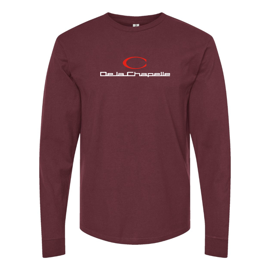 Men's De La Chapelle  Logo Cotton Long Sleeve T-Shirt