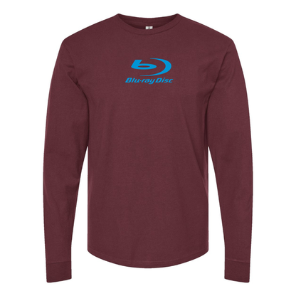 Men's  Blu-ray Disc Logo  Cotton Long Sleeve T-Shirt