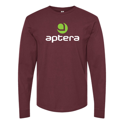 Men's  Aptera Motors Logo Cotton Long Sleeve T-Shirt