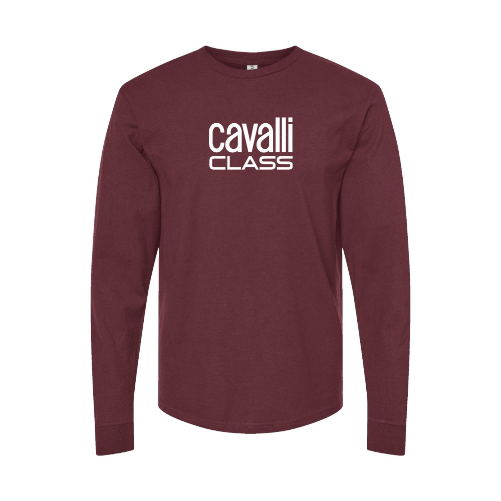 Men's Cavalli Class Logo Long Sleeve T-Shirt