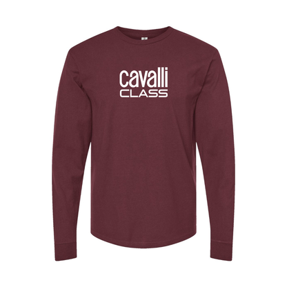 Men's Cavalli Class Logo Long Sleeve T-Shirt