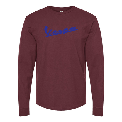 Men's Vespa Logo Cotton Long Sleeve T-Shirt