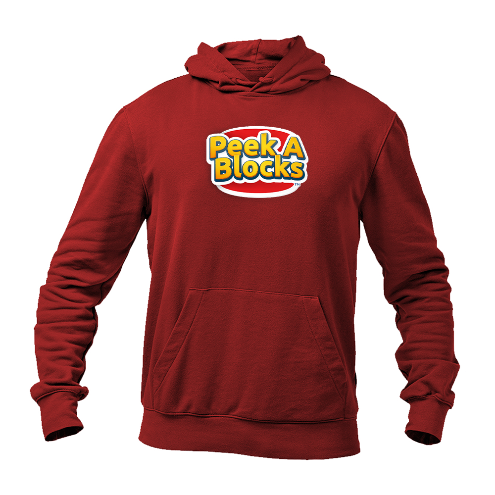 Men's Peek A Blocks Logo  Pullover Hoodie