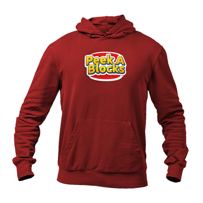 Men's Peek A Blocks Logo  Pullover Hoodie