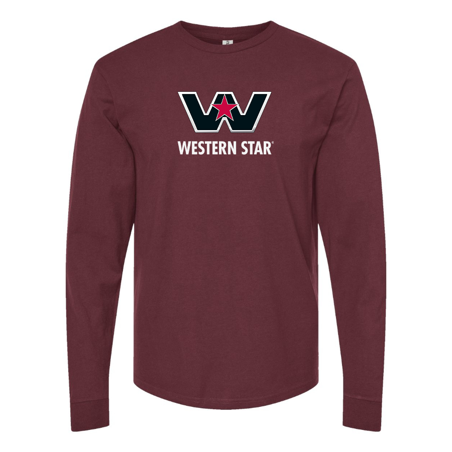 Men's Western Star Logo  Cotton Long Sleeve T-Shirt