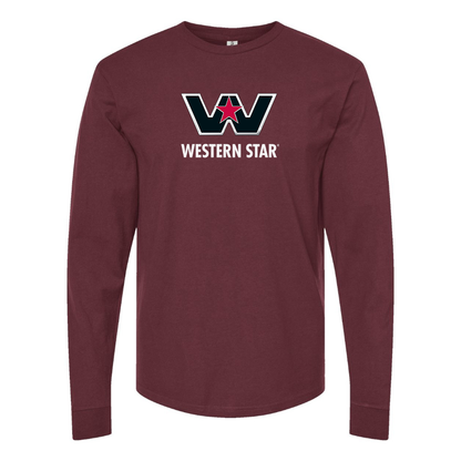 Men's Western Star Logo  Cotton Long Sleeve T-Shirt