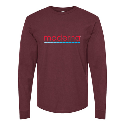 Men's Moderna Logo Cotton Long Sleeve T-Shirt