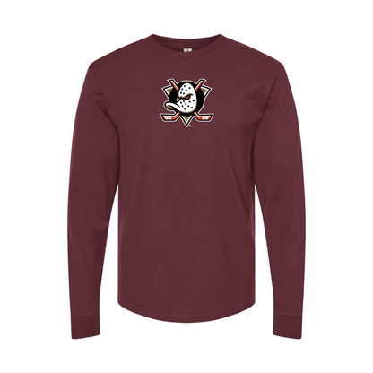 Men's Anaheim Ducks Logo Long Sleeve T-Shirt