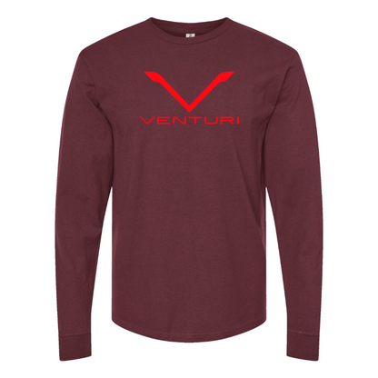 Men's Venturi Logo Cotton Long Sleeve T-Shirt